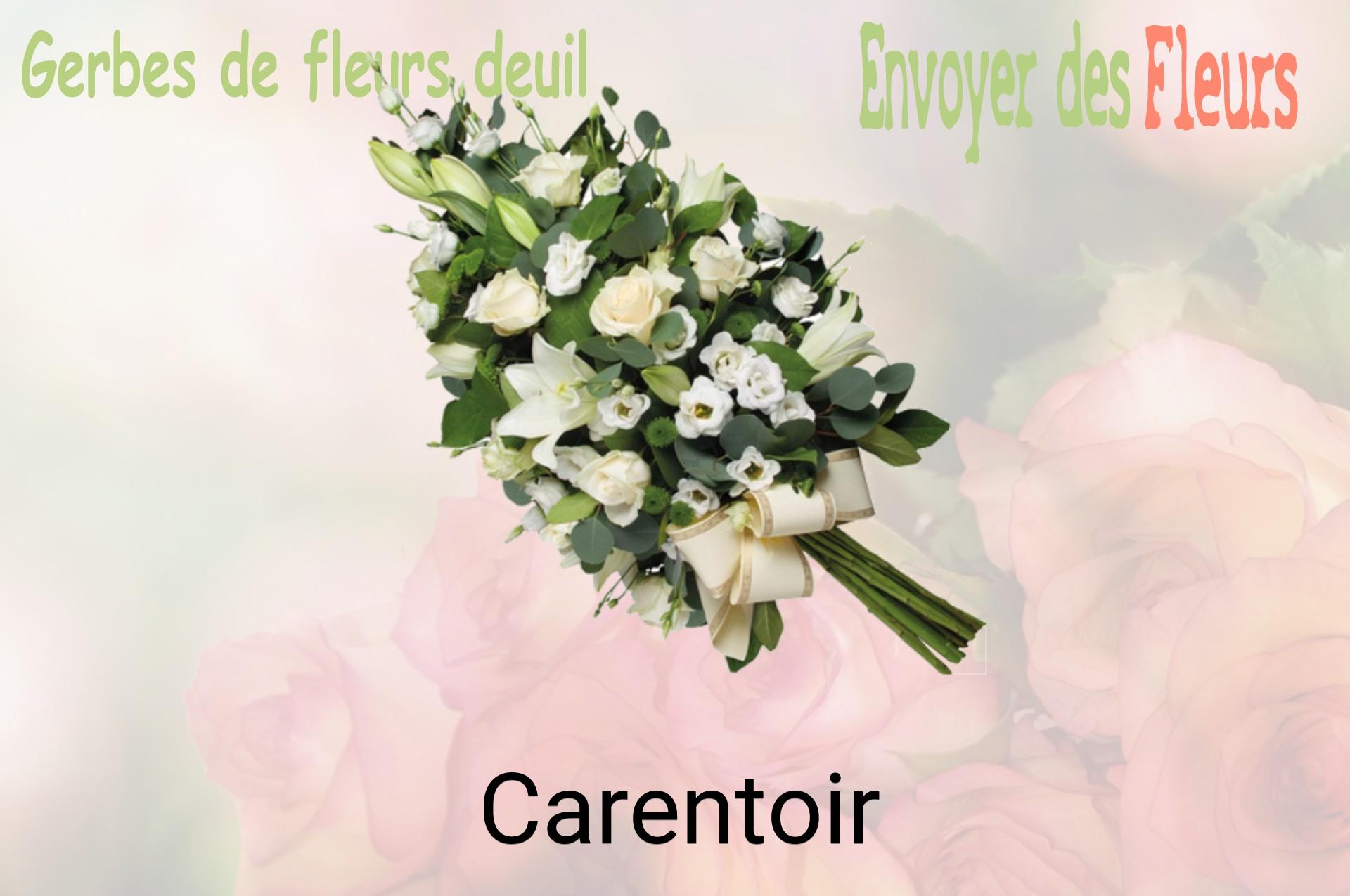 Gerbe de fleurs de deuil livrée à Carentoir